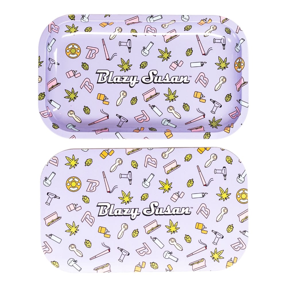 Blazy Susan Metal Rolling Tray