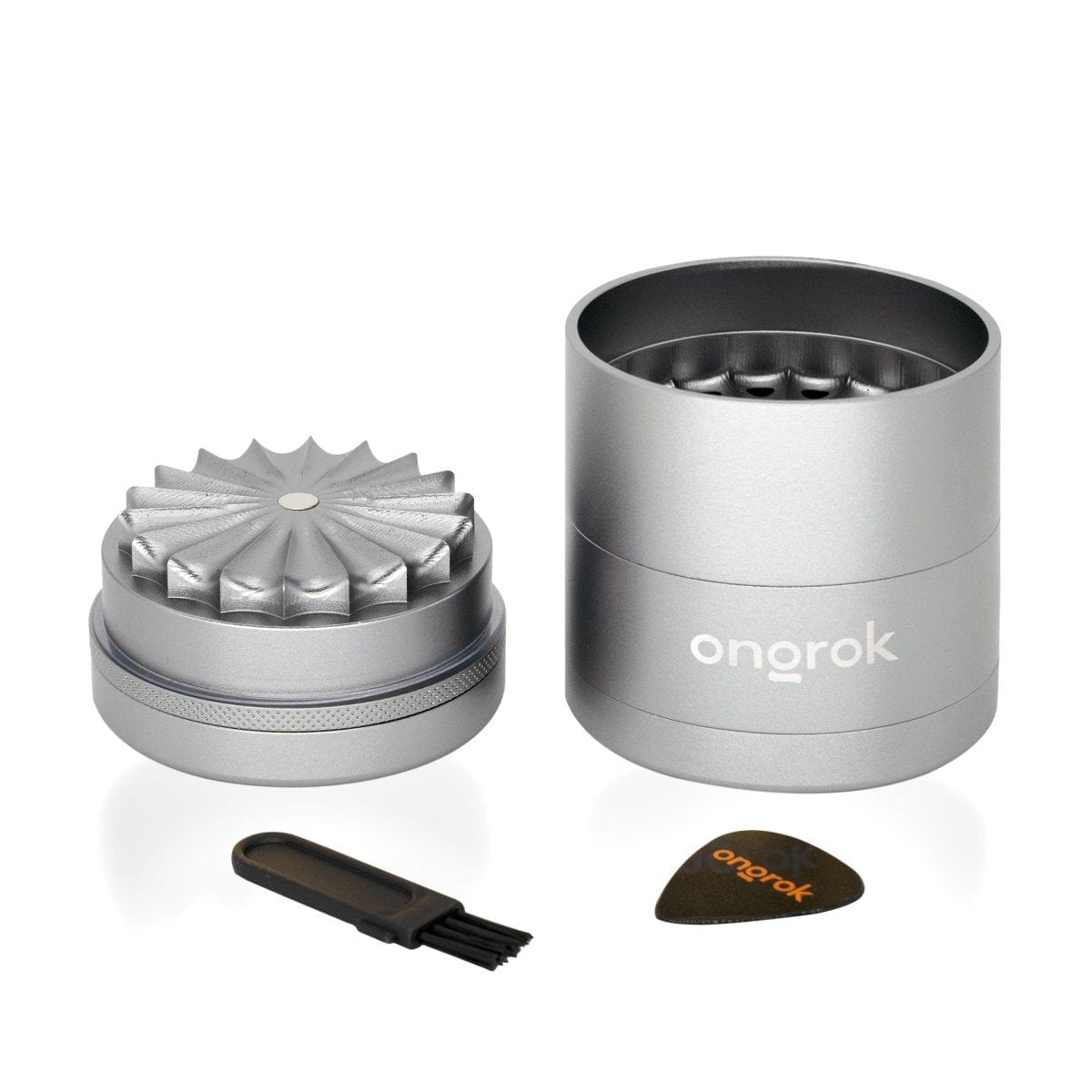 5 Piece, Flower Petal Toothless Grinder with Storage