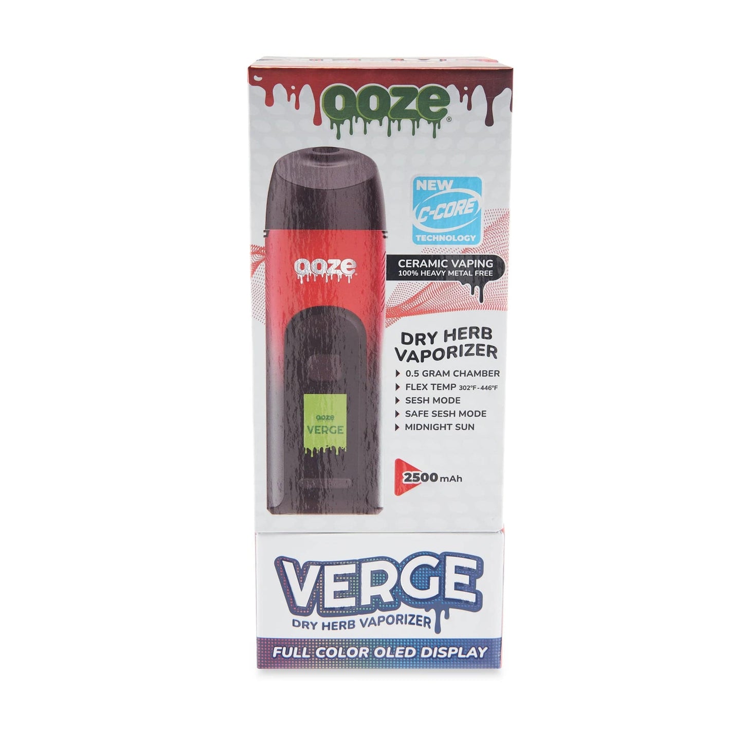 Ooze Verge Dry Herb Vaporizer â€“ 2500 mAh C-Core
