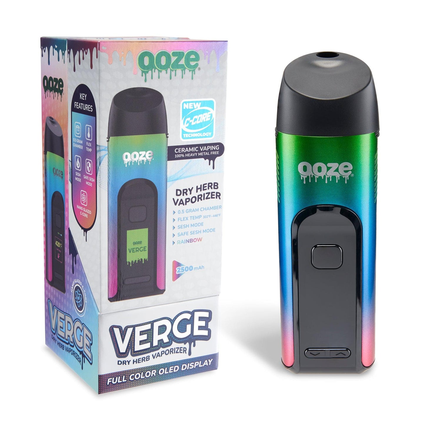 Ooze Verge Dry Herb Vaporizer â€“ 2500 mAh C-Core