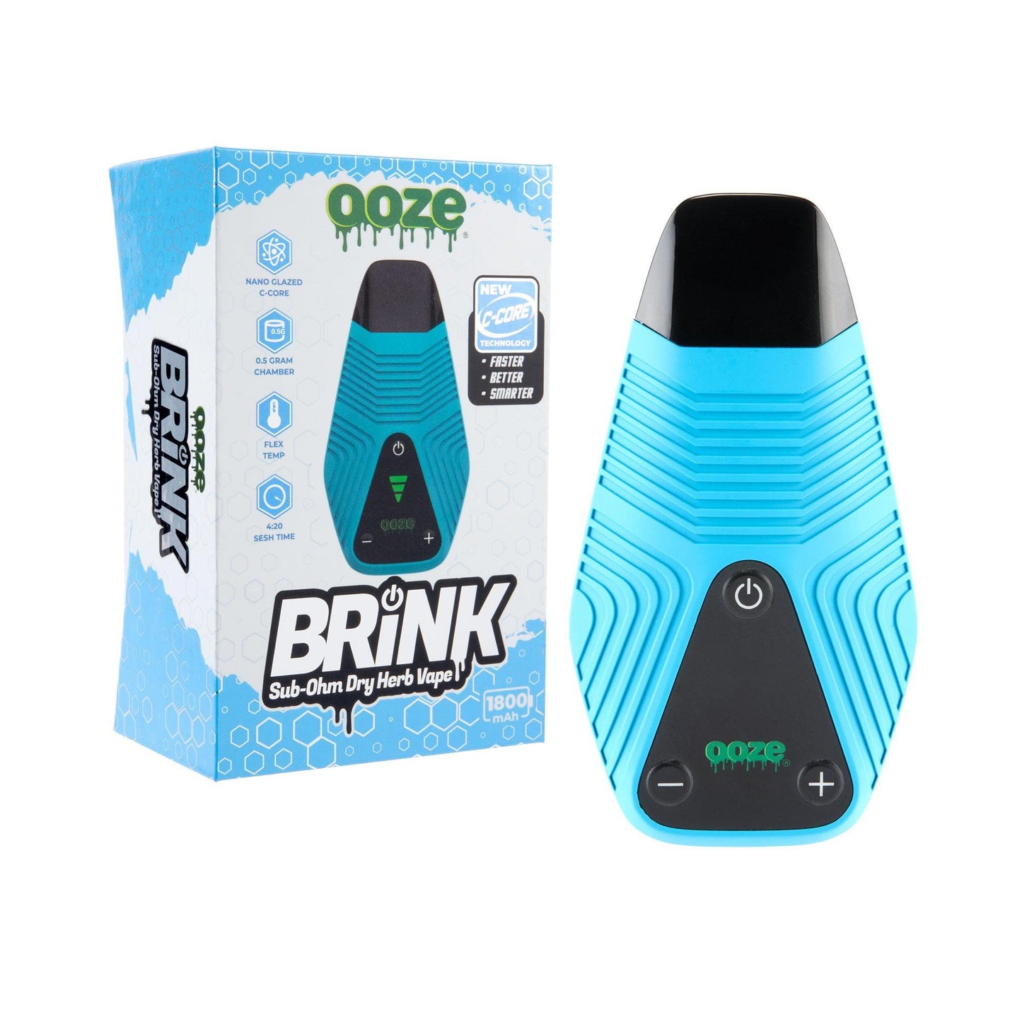 Ooze Brink Dry Herb Vaporizer â€“ 1800 mAh C-Core