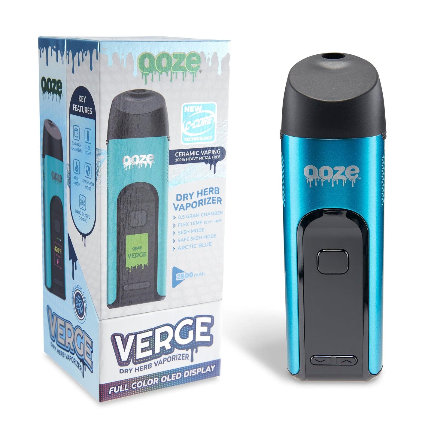 Ooze Verge Dry Herb Vaporizer â€“ 2500 mAh C-Core