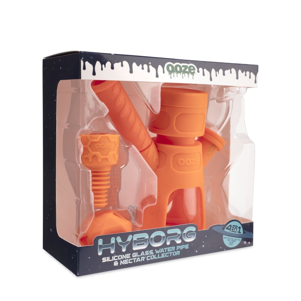 OozeÂ HyborgÂ Silicone Glass 4-in-1 Hybrid Bong and Nectar Collector