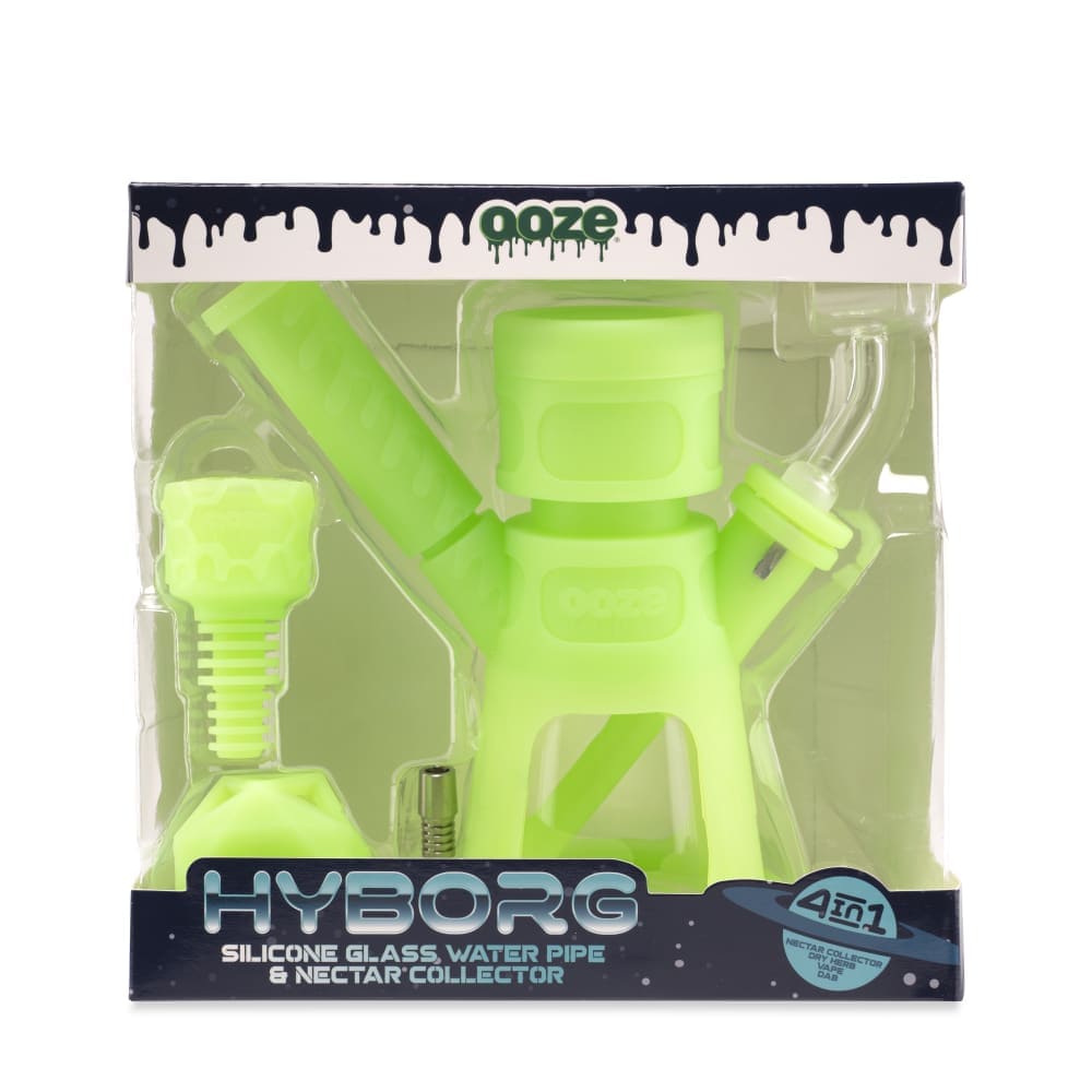 OozeÂ HyborgÂ Silicone Glass 4-in-1 Hybrid Bong and Nectar Collector