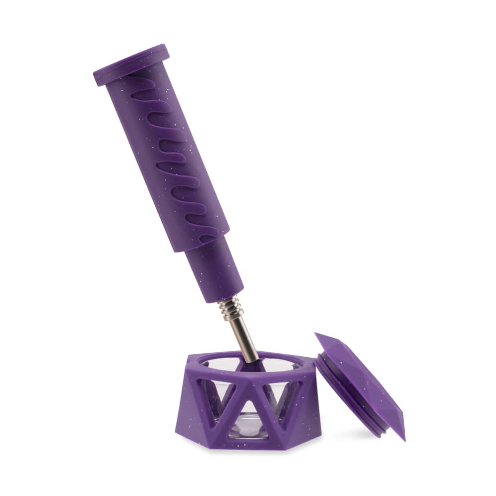 OozeÂ HyborgÂ Silicone Glass 4-in-1 Hybrid Bong and Nectar Collector