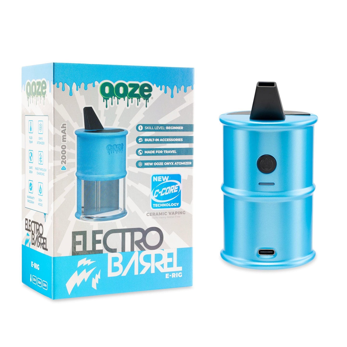 Ooze Electro Barrel E-Rig  C-Core 2000 mAh