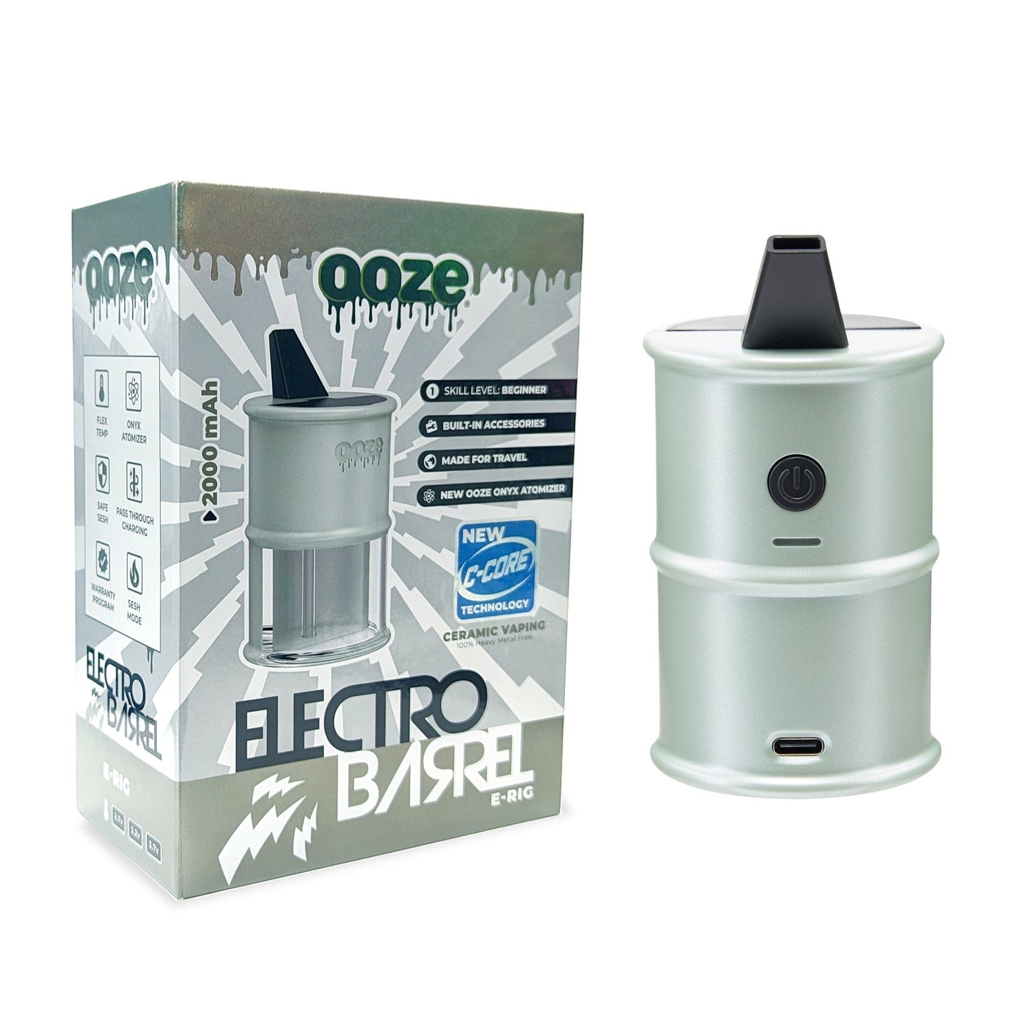 Ooze Electro Barrel E-Rig  C-Core 2000 mAh