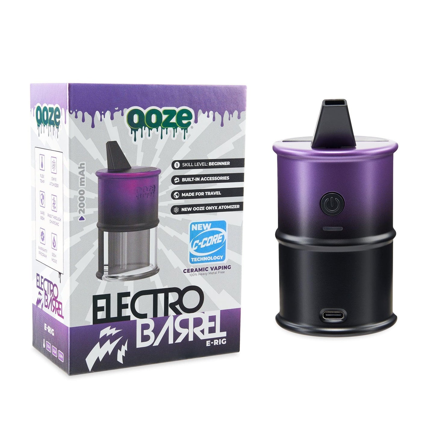 Ooze Electro Barrel E-Rig  C-Core 2000 mAh