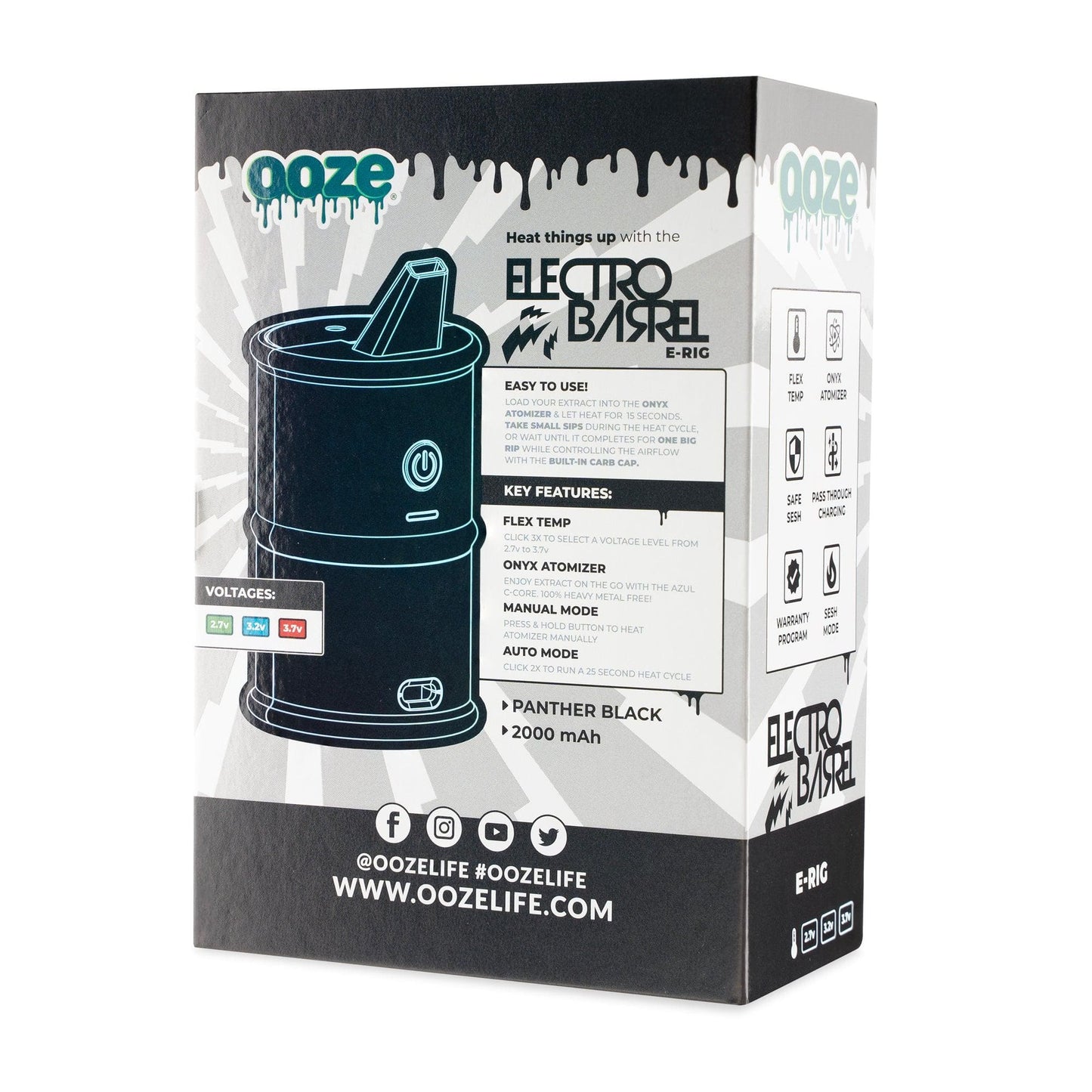 Ooze Electro Barrel E-Rig  C-Core 2000 mAh