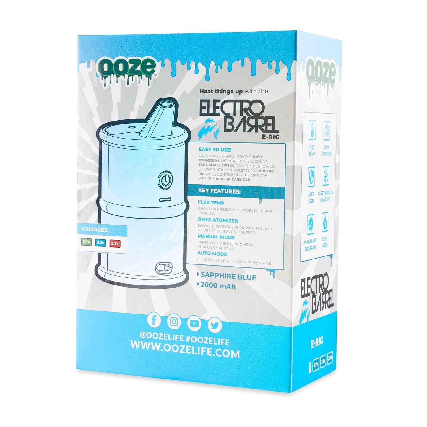 Ooze Electro Barrel E-Rig  C-Core 2000 mAh