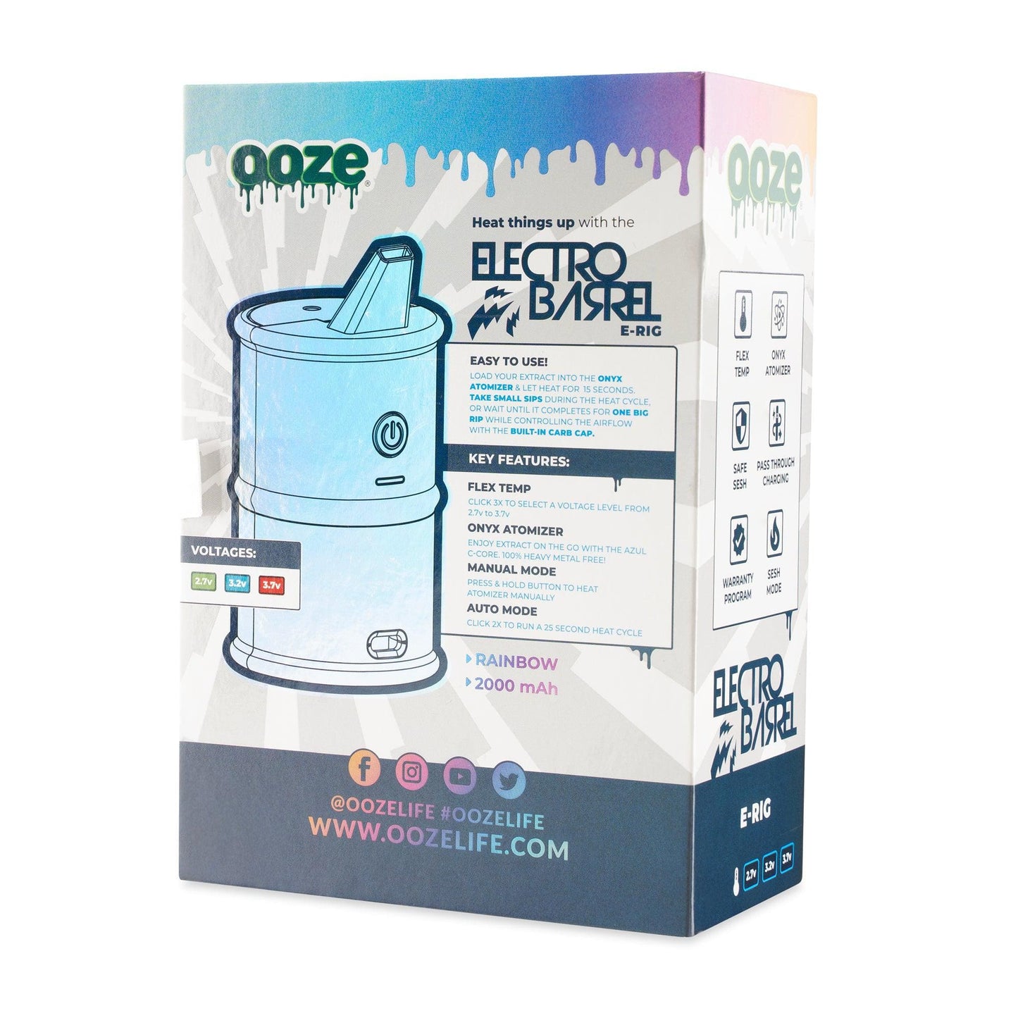 Ooze Electro Barrel E-Rig  C-Core 2000 mAh
