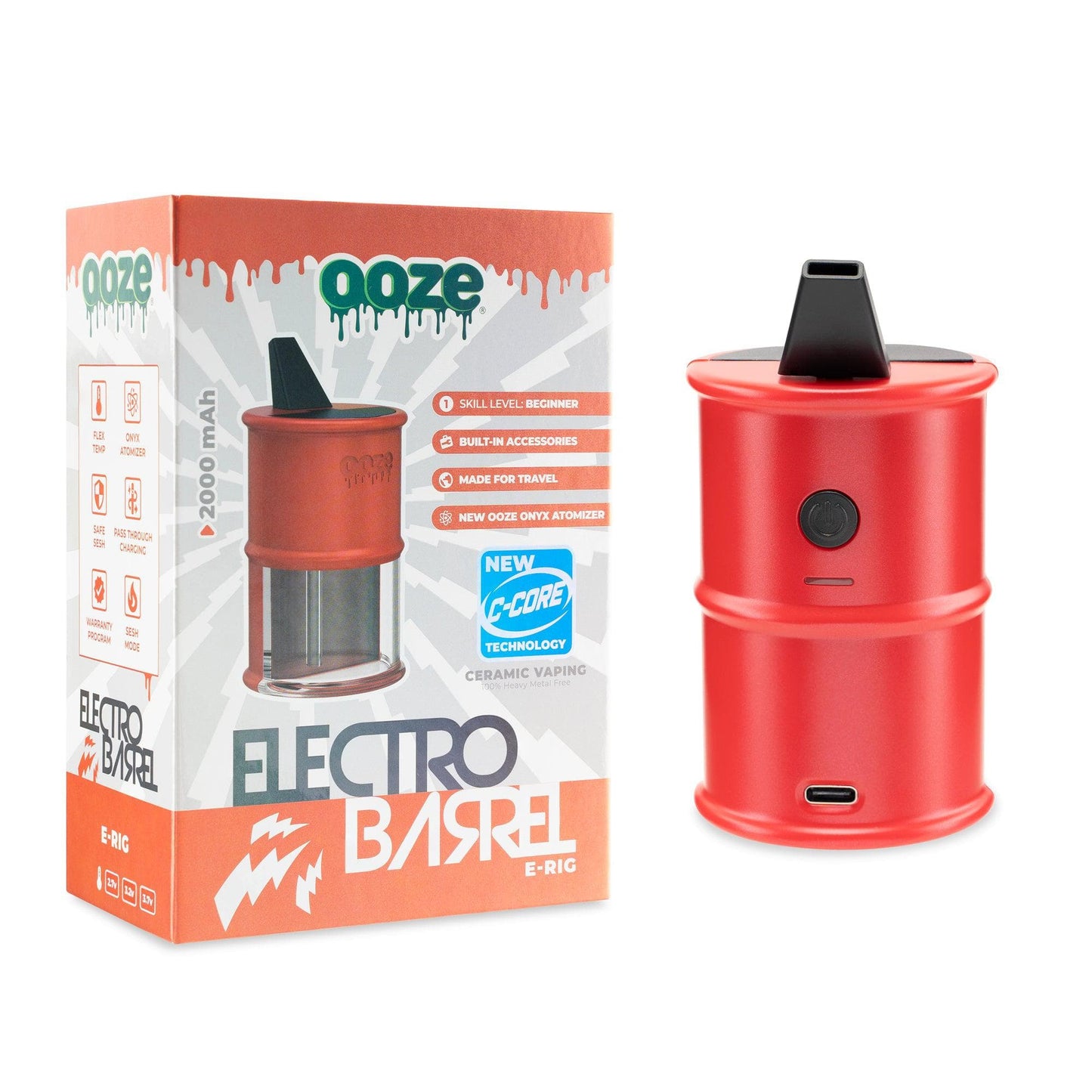 Ooze Electro Barrel E-Rig  C-Core 2000 mAh