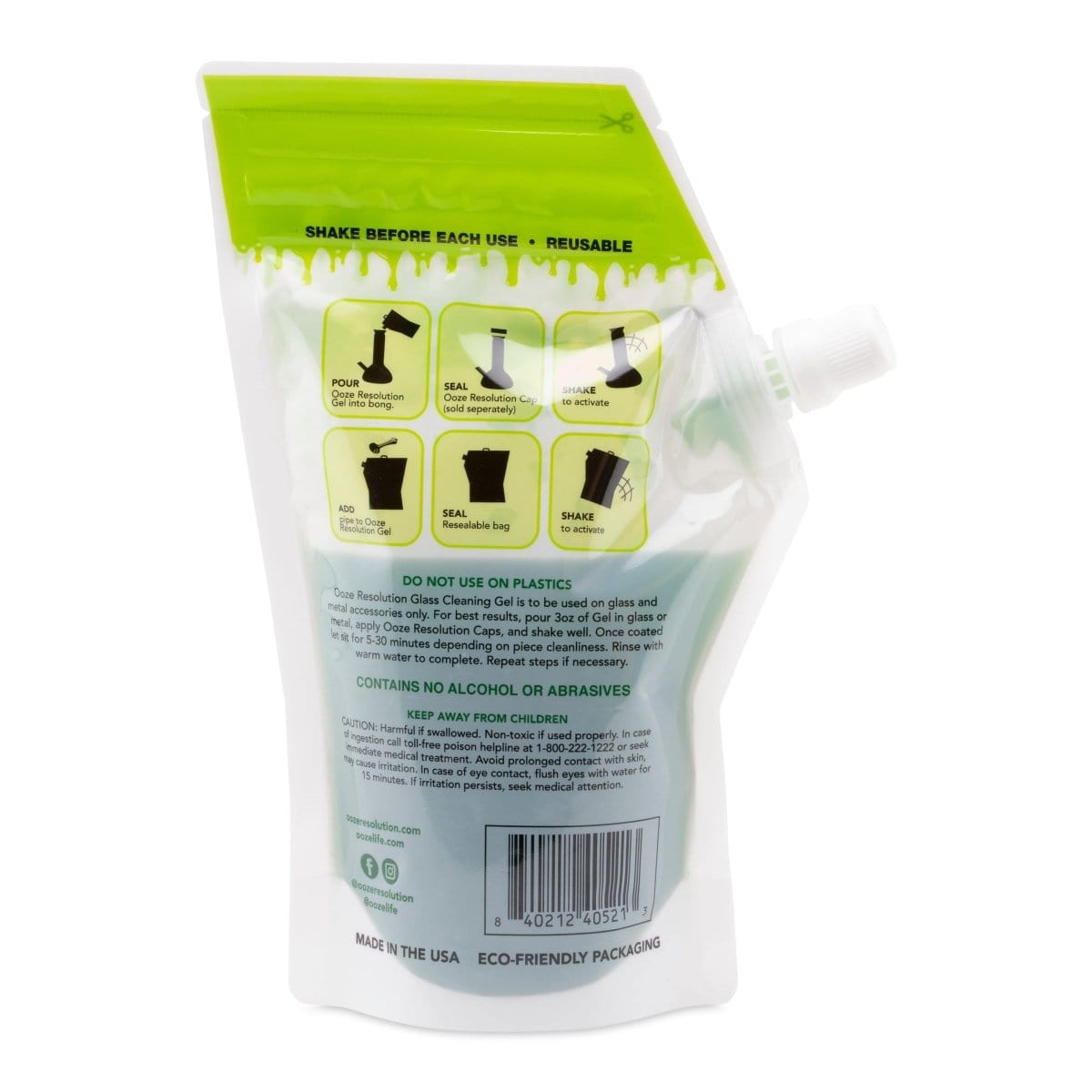 Ooze Resolution 240ml Gel Glass Cleaner
