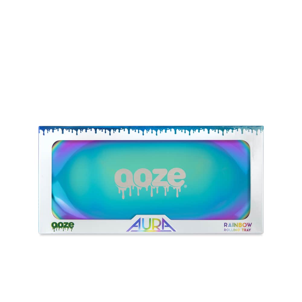 Ooze Aura Rainbow Metal Rolling Tray