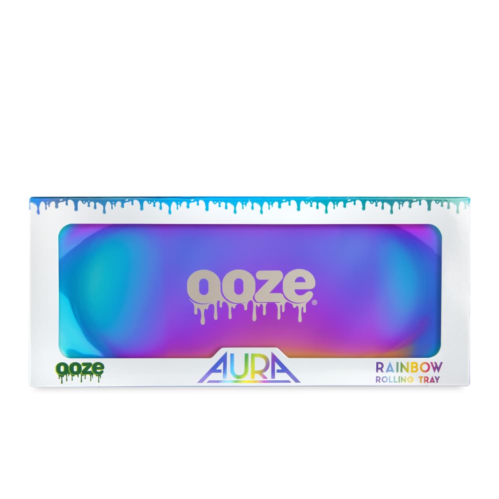 Ooze Aura Rainbow Metal Rolling Tray