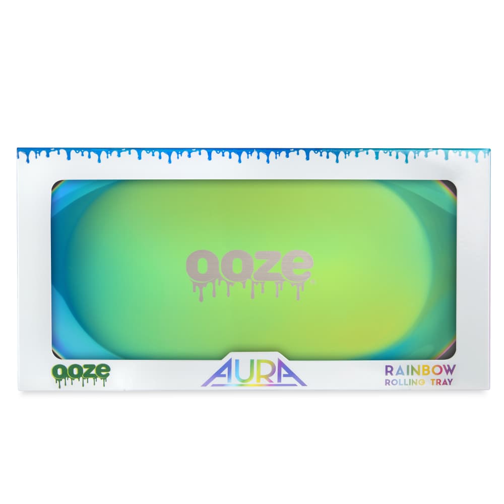 Ooze Aura Rainbow Metal Rolling Tray