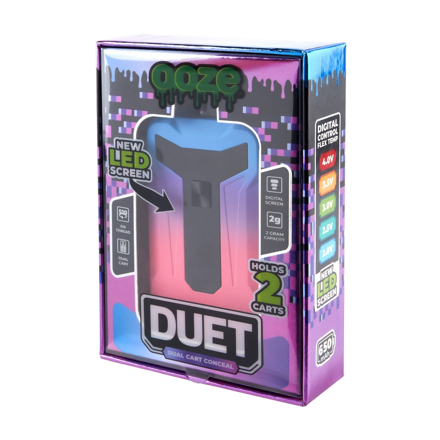 Duet 650 mAh 510 Dual Conceal Cart Battery
