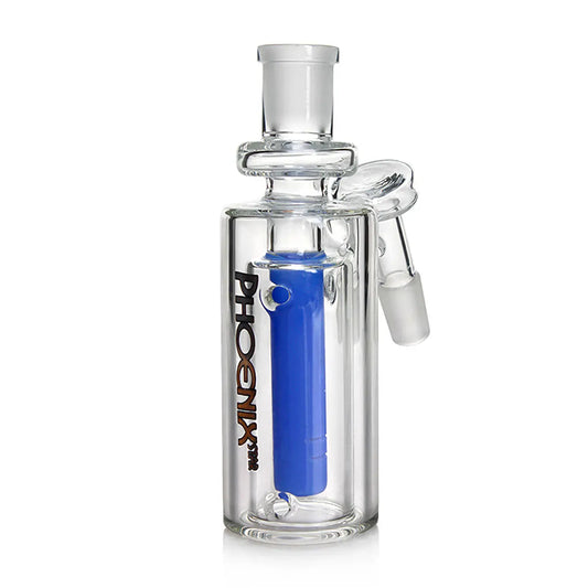 Green Flower Phoenix Star Recylcer Ash Catcher With Inline Perc