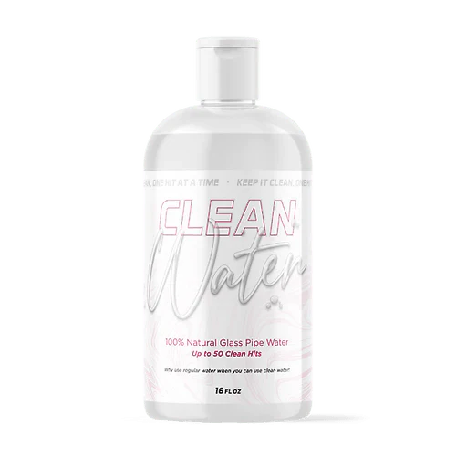 Clean Water - Bong Water - 16 oz Bottle
