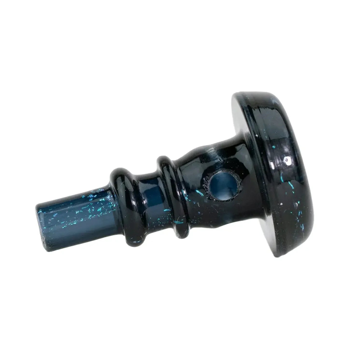 Empire Glassworks PuffCo Peak Pro 3D XL Chamber Glass Joystick Cap - Black Nebula