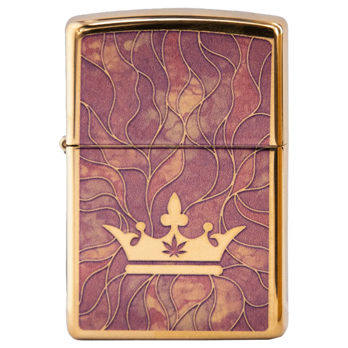 Queen of Bud Rose Quartz Mosaic Zippo