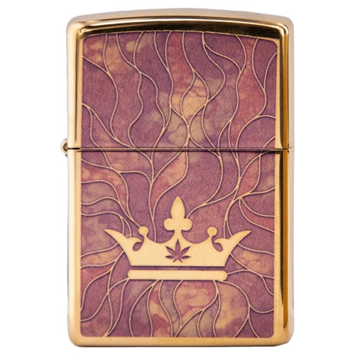 Queen of Bud Rose Quartz Mosaic Zippo