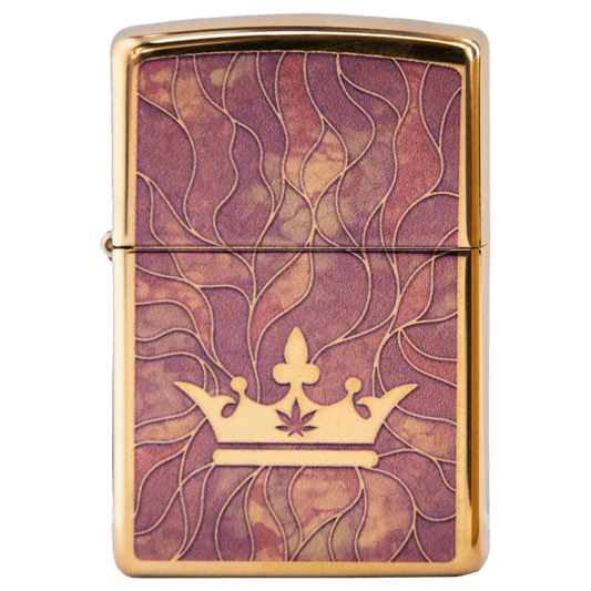 Queen of Bud Rose Quartz Mosaic Zippo