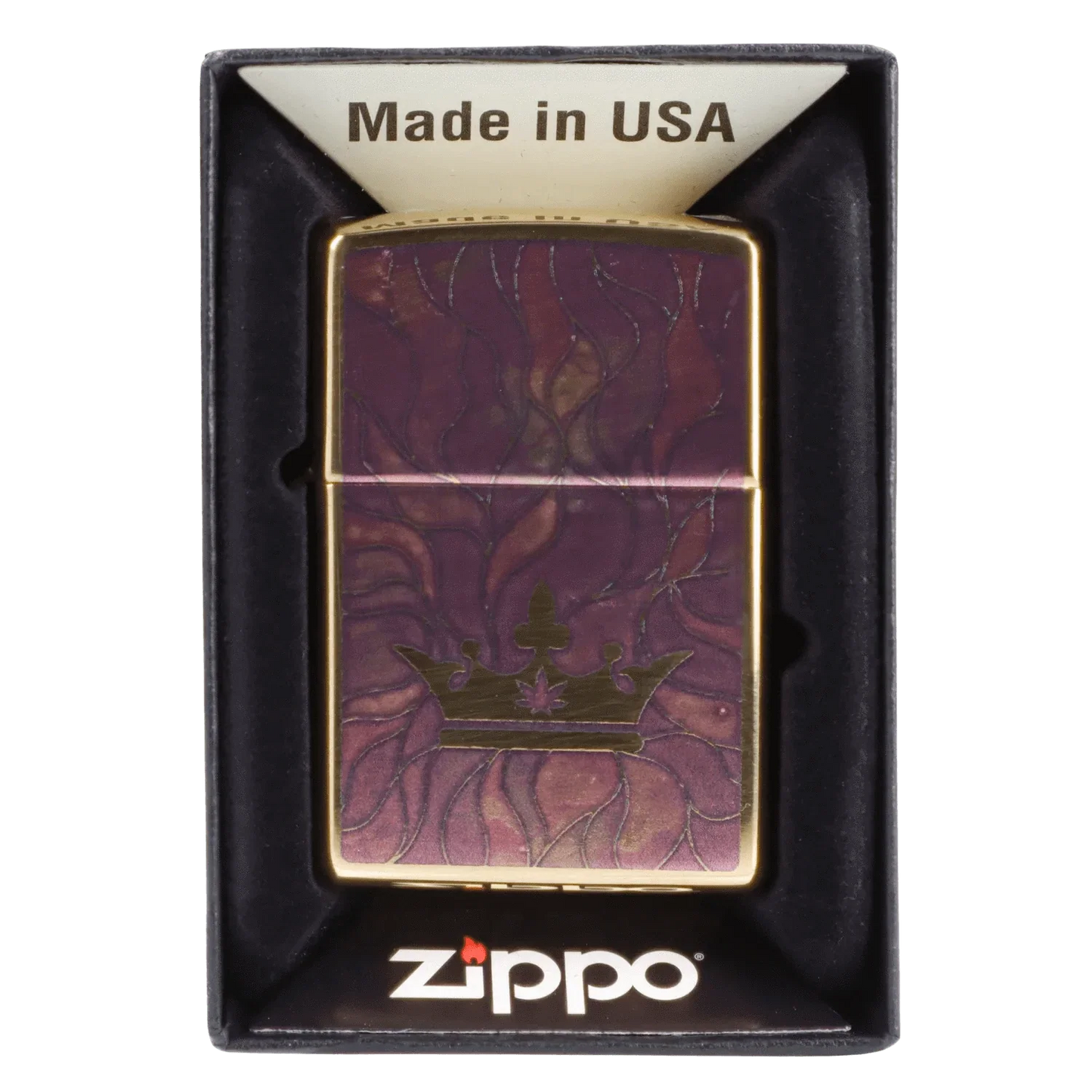 Queen of Bud Rose Quartz Mosaic Zippo