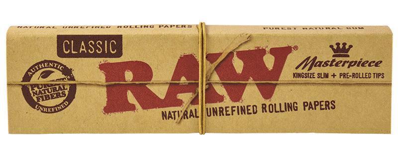 Raw "Masterpiece" Papers + Prerolled Tips