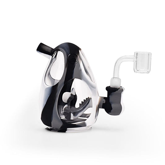 5'' Silicone Dino Egg Rig - Black & White Marble
