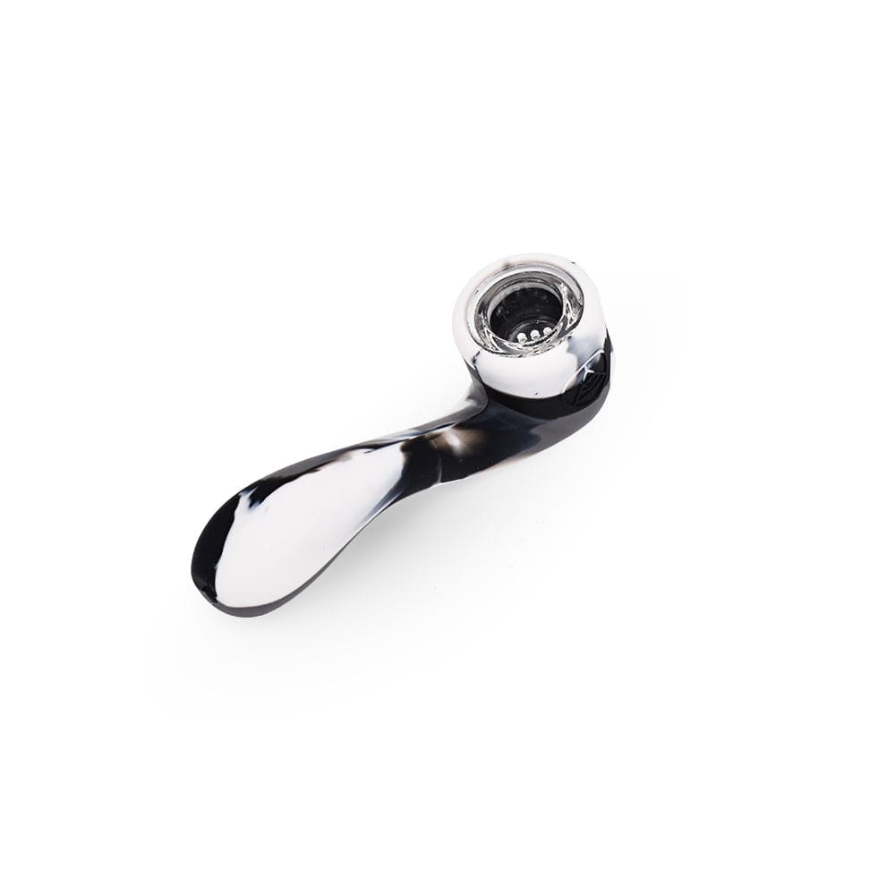 4.5'' Silicone Sherlock - Black & White Marble