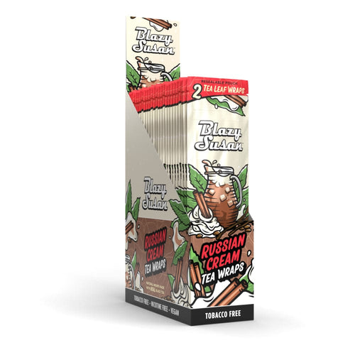 Blazy Susan Russian Cream Tea Leaf Wraps - Display Box