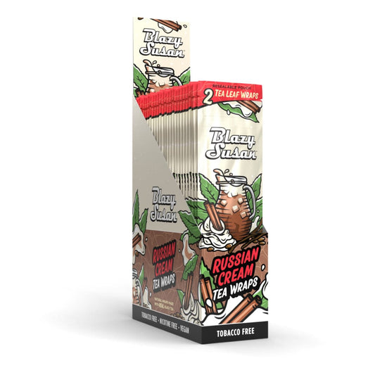 Blazy Susan Russian Cream Tea Leaf Wraps - Display Box