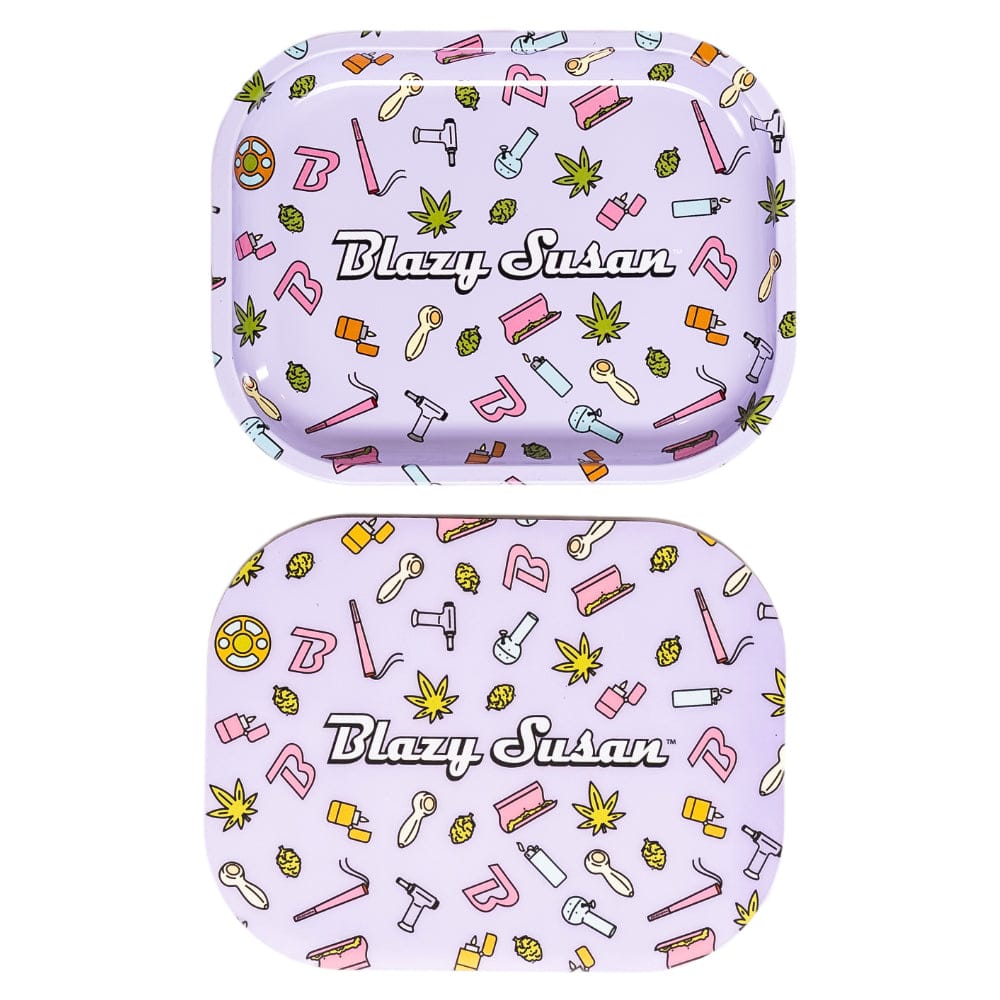 Blazy Susan Metal Rolling Tray