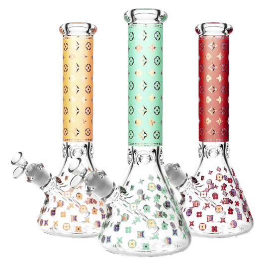 Designer Floral Diamond Print Bong