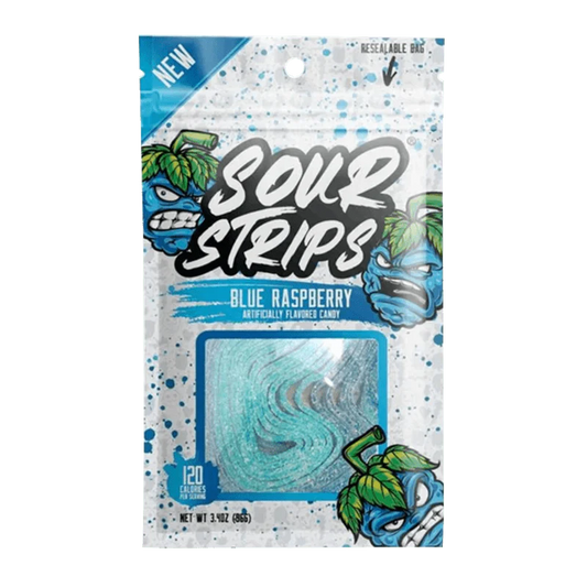 Sour Strips - Blue Raspberry Candy Strips