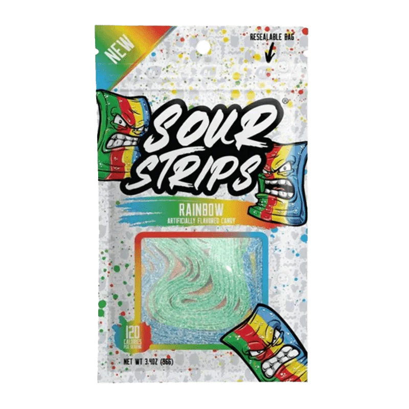 Sour Strips - Rainbow Candy Strips