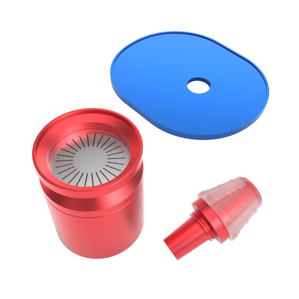 StÃ¼ndenglass Infusion Chamber Assembly - Blue and Red