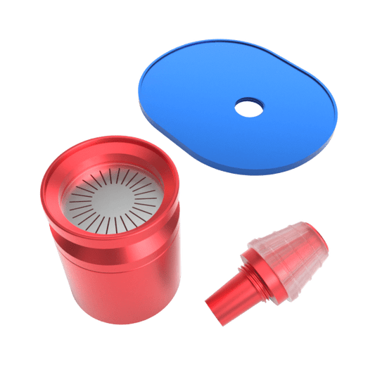 StÃ¼ndenglass Infusion Chamber Assembly - Blue and Red