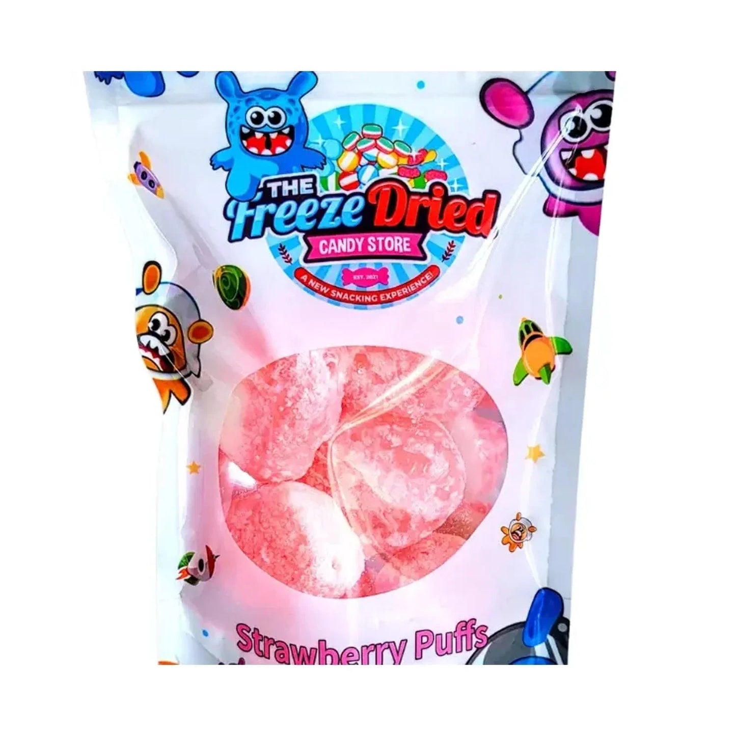 The Freeze Dried Candy Store Freeze Dried Strawberry Puffs