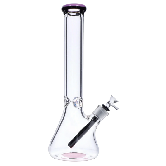 Smoke Cartel 9mm Beaker w/ Color Ring Bong - 16 in.