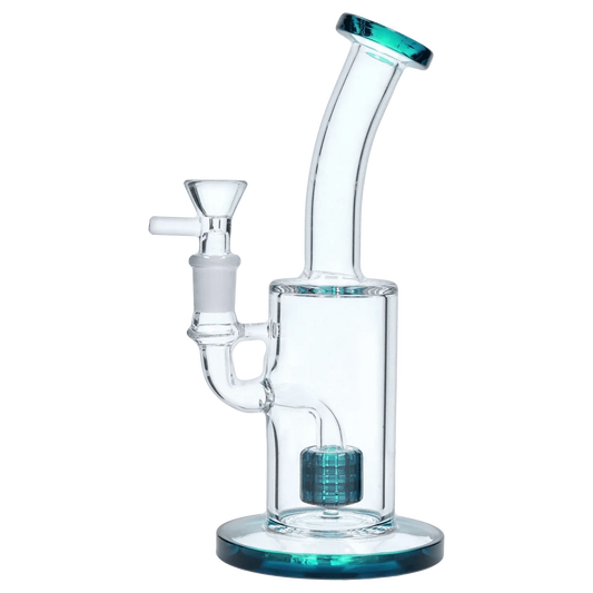 Smoke Cartel Bent Neck w/ Matrix Perc Bong - 9 in.