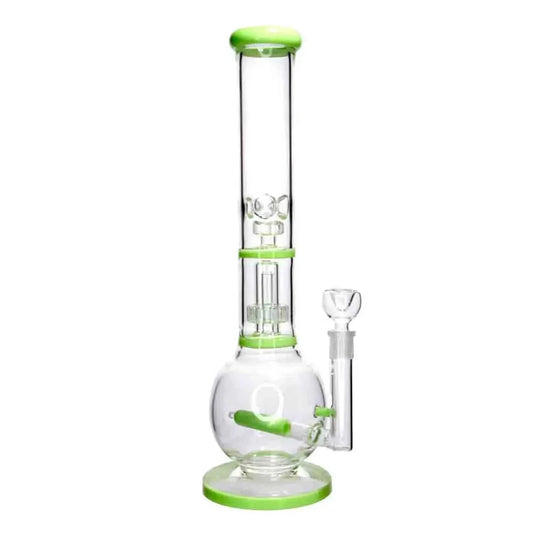 DHC Inline Glass Ball with UFO & Circ Perc Bong - 16 in.