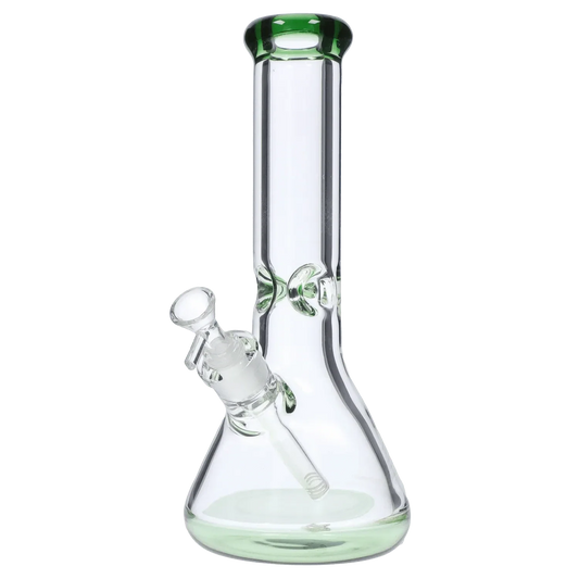 DHC 9mm Big Base Beaker w/ Color Accents Bong - 12 in.
