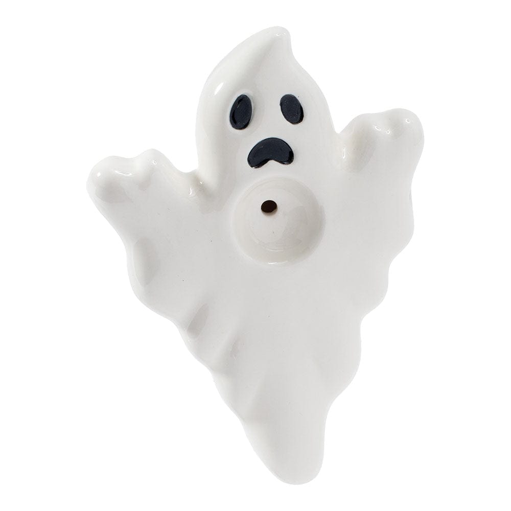 Wacky Bowlz Ghost Ceramic Hand Pipe