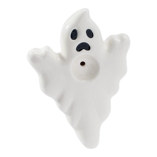 Wacky Bowlz Ghost Ceramic Hand Pipe