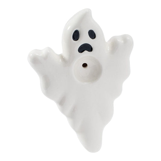Wacky Bowlz Ghost Ceramic Hand Pipe