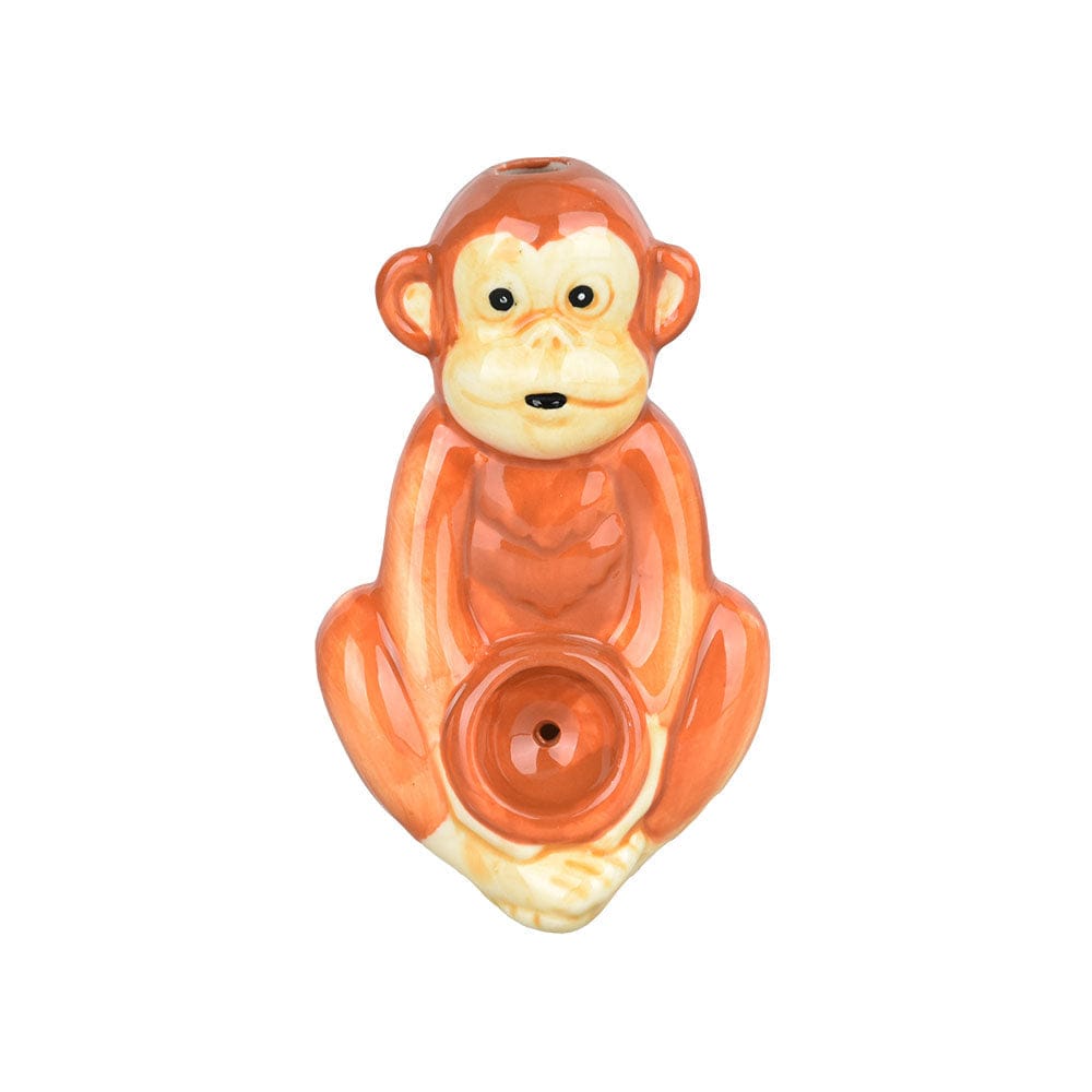 Wacky Bowlz Monkey Ceramic Hand Pipe