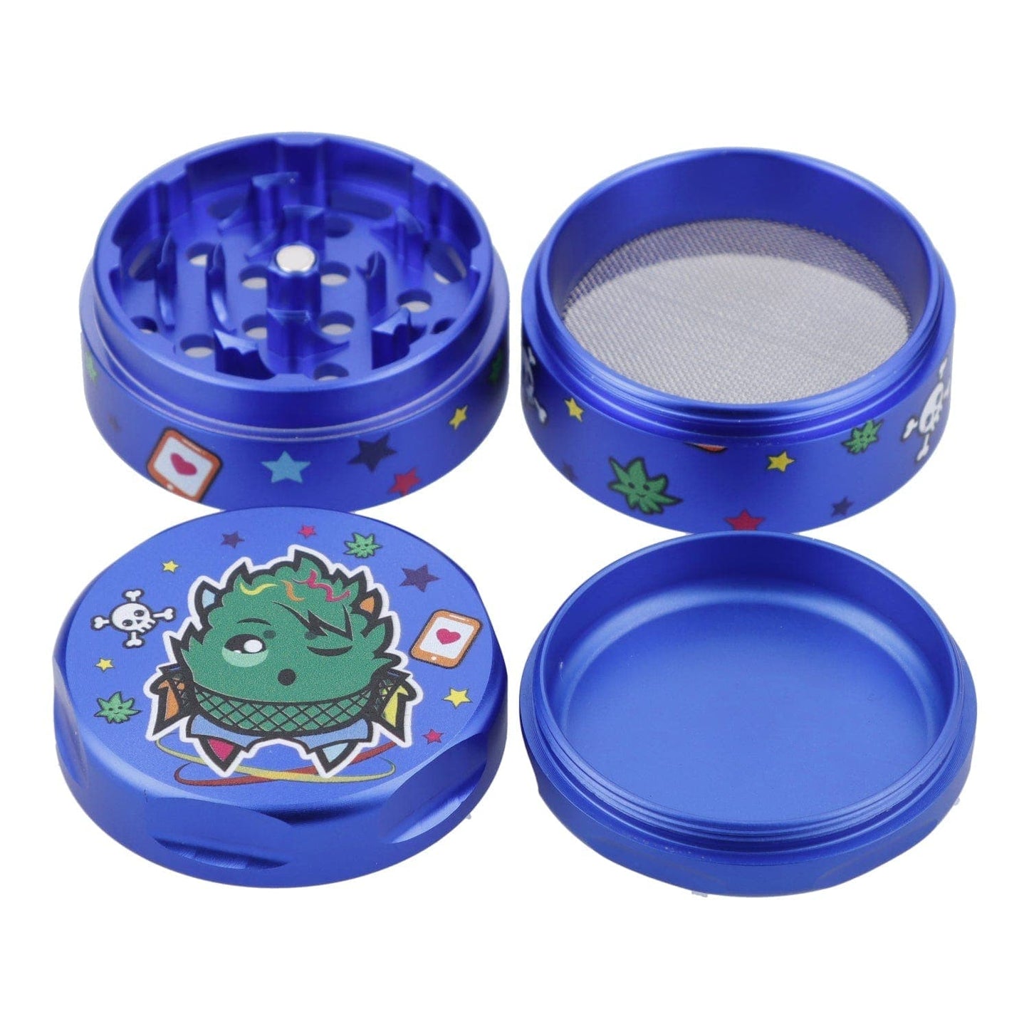 Wido 55mm Blue Dream 3 Stage Grinder - Matte Blue